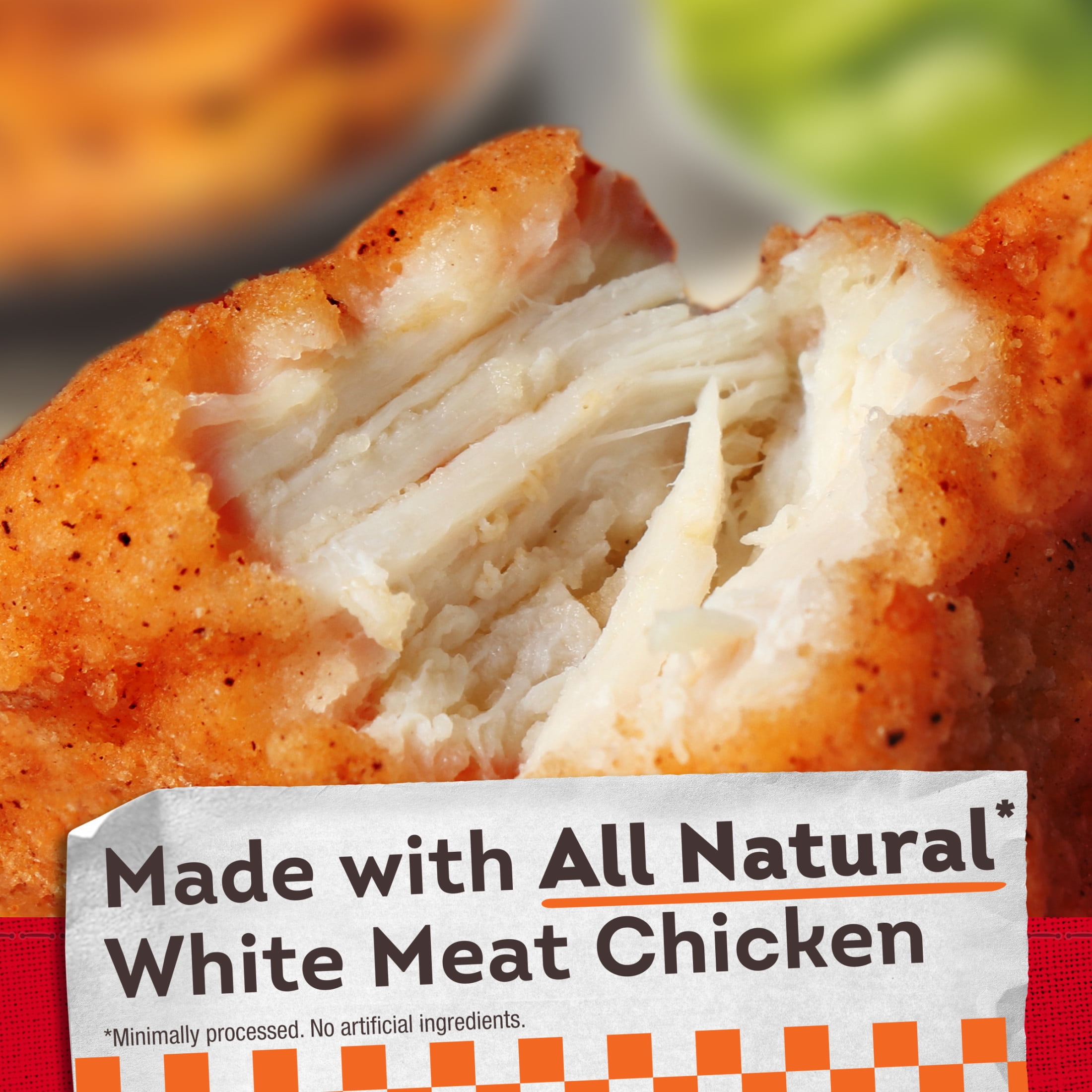Tyson Spicy Chicken Breast Sandwich, 1.5 lb, 4 Count (Frozen Fully Cooked)