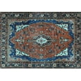 thumbnail image 1 of Ahgly Company Indoor Rectangle Persian Light Blue Traditional Area Rugs, 7' x 9', 1 of 4