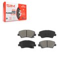 thumbnail image 1 of SIM Front Semi-Metallic Disc Brake Pads SIM-1543 for Car Hyundai Elantra Accent Kia Rio GT Forte Veloster Forte5 Coupe Koup, 1 of 8