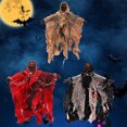 thumbnail image 2 of Juego de 3 cadenas de Halloween colgantes decoración fantasma colgante fantasma diseño festival accesorios decoración decoración, D Rojo Verde, 2 of 3
