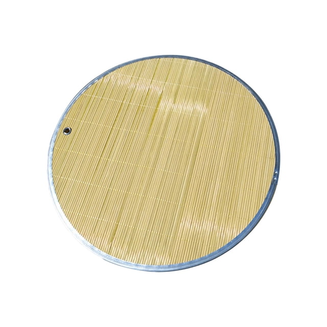 GUOOL Dumpling Tray Bamboo Cookie Pan Serving Plate Round Multipurpose Bamboo Tray