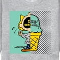 thumbnail image 3 of Peanuts - Sally Ice Cream Pink Garment - Men's Crew Neck Fleece Pullover, 3 of 6