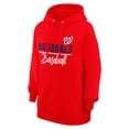 thumbnail image 2 of Women's G-III 4Her by Carl Banks  Red Washington Nationals Team Fleece Pullover Hoodie, 2 of 3
