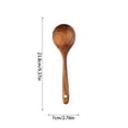 thumbnail image 3 of ¡Campaña con descuento!Juego de utensilios de cocina de teca natural - Cuchara de cocina de agarre cómodo, cuchara de madera para cocinar - Juego de utensilios de madera para cocinar, utensilios de c, 3 of 8