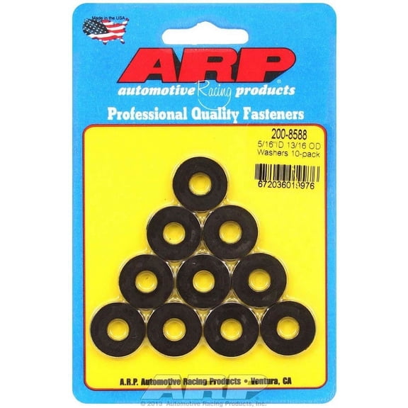 Black Washers - 5/16 ID x 13/16 OD (10)