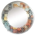 thumbnail image 2 of Designart "Warehouse Minimalism I" Warehouses Spiral Round Wall Mirror - Architecture Oval Printed Decorative Mirror - Multiple Color Options, 2 of 5
