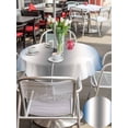 thumbnail image 6 of Outdoor Tablecloth with Umbrella Hole Zipper Blue Grey Round Tablecloth 60" Waterproof Outside Table Cloth Gray Farmhouse Modern Rustic Patio Table Cover Tablecloths for Picnic Party, 6 of 8