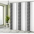 thumbnail image 4 of Ambesonne Rose Shower Curtain, Victorian Motifs Classical Art, 69"Wx70"L, Black Coconut, 4 of 4