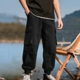 thumbnail image 2 of Mlzmgr Cargo Pants for Men with Multi Pockets Loose Fitted Pants Summer Outdoor Active Camping Pants, 2 of 5