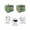 Green Brown, variant on Saint Patrick's Day Toaster Cover 4 Slice, Large Kitchen Appliance Covers, Luck Leaves Car Green Buffalo Plaid Toaster Oven Cover with Loop, Bread Machine Cover Polyester Dust Cover Protection