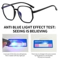 thumbnail image 3 of Office Portable PC Men Women Optical Spectacle Eyeglass Eye Protection Square Eyeglasses Frame Eyewear Anti-Blue Light Glasses Computer Goggles TRANSPARENT, 3 of 8
