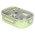 thumbnail image 2 of Thermal Insulation Lunch Box, Compartment Liner Stainless Steel Lunch Box  For Children For School Transparent Green Cactus, 2 of 8