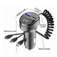 thumbnail image 3 of Antqov Car Charger PD Fast Charger Three Adapters Charging Plug Charging Cable High Power Smart Dual USB Car Charger, Home Accessories, 3 of 8