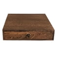 thumbnail image 2 of Vintage Storage Box DIY Decorative Wooden Jewelry Keepsake Storage Box with Lid Lock Wooden Memory Chest Earrings Organizer .5x24.5x6cm 25.5x24.5x6cm, 2 of 7