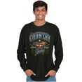 thumbnail image 5 of American Flag Bald Eagle Western Long Sleeve TShirt Men Women Brisco Brands S, 5 of 6