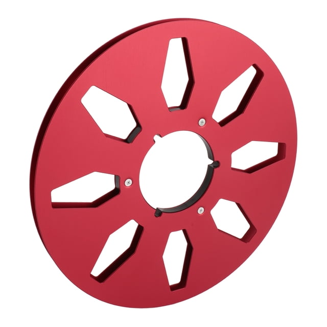 1/4 10.5 Inch Empty Take Up Reel to Reel for ,Professional 8 Hole Empty Tape Reel, Aluminum Alloy Universal Opening Machine Part Sound Tape Takeup Reel for NAB Recording