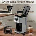 thumbnail image 6 of Havato 14-Cup Drip Coffee Maker, Stylish and Compact Coffee Machine for Home/Kitchen/Coffee Shop,Silver, 6 of 7