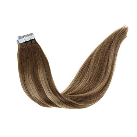 Laavoo 16 20pcs50g Tape In Human Extensions Balayage Ombre Color
