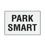 Park Smart Sign 12X8 Inch Tin Sign Great For Garden And Yard Wall Decor