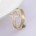 thumbnail image 5 of Stainless Steel Cross Ring Sideway Adjustable Faith Inspirational Jewelry, 5 of 9