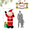 thumbnail image 2 of 6 FT Christmas Inflatable Decorations Santa Claus with Gift Box, Blow up Christmas Yard Decor Built-in Bright LED Light, Giant Xmas Inflatables Decorations for Indoor Outdoor Garden Lawn Party Holiday, 2 of 5