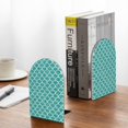 thumbnail image 5 of Naloa Aquamarine Glitter1 2 Pcs Bookend Large Capacity Office Book Ends for Home Office Library School Study Decoration, 5 of 8