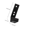 thumbnail image 2 of NIYANGLE 2Pcs Heavy Duty Barbell Wall Rack Storage Black Plastic for Fitness Equipment Rack, 2 of 8