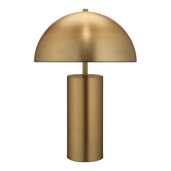 Eden Home Iron Antique Brass Table Lamp Geometric 22" Assembled