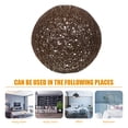 thumbnail image 3 of HINTRMENT Abat-Jour Suspendu imitation Rotin Café Lot de 1, 3 of 5