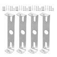 thumbnail image 1 of MOVTOTOP Ceiling Fan Mounting Bracket for Lamp Installation Silver Iron Material Sturdy and Reliable 4 Sets, 1 of 8