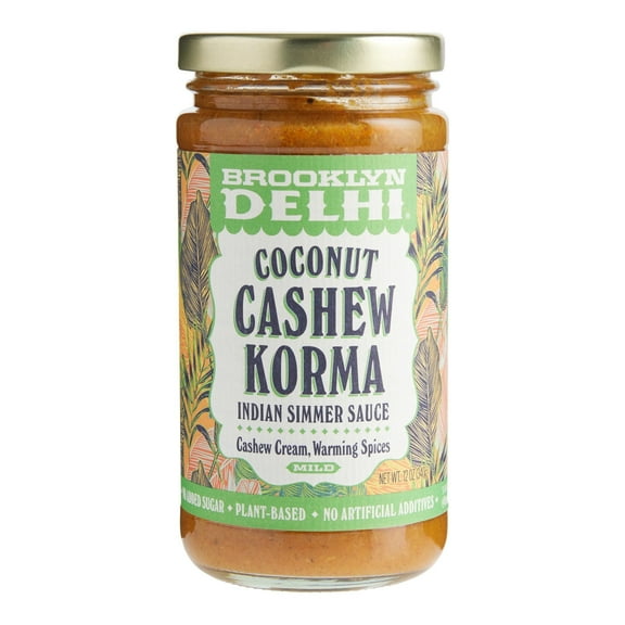 Brooklyn Delhi Coconut Cashew Korma Indian Simmer Sauce 12 oz