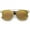 Gold-Tortoise / Pink-Green Mirror, variant on sunglassLA Unisex Modern Horn Rimmed Brow Bar Colored Mirror Round Aviator Sunglasses (Gold-Tortoise / Pink-Green Mirror) - 54mm