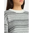 thumbnail image 4 of Time and Tru Women's Fair Isle Pullover Sweater, Midweight, Sizes XS-XXXL, 4 of 5