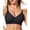 Black, variant on Women's Wireless Jelly Bra, Breathable Water Drop Seamless Full Coverage Support Bralette, S-3XL