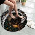 thumbnail image 4 of ERK 1Pcs 3D Animal Round Rug Large Living Room Area Rug Stain Washable Soft Floor Mat For Sofa, 4 of 4