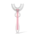 thumbnail image 1 of Toystoory Cepillo de de silicona en forma de U Boca entera Niños de doble cara Diente entero Mordedores de 360 ​​​​grados con suministros Suministros de limpieza para el hogar rosado S Toystoory HA009125-06, 1 of 6