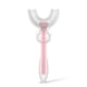 thumbnail image 1 of Cepillo de dientes de silicona en forma de U, boca completa, doble cara, dientes completos para niños, mordedores de 360 ​​grados con suministros de limpieza de dientes, pequeño, rosa Advancent HA009125-06, 1 of 6