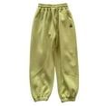 thumbnail image 4 of Kids Sweatpants Joggers for Boys with Pockets Adjustable Drawstring Casual Pants Green Sweatpants Boys Joggers Size 5-6 Years, 4 of 4
