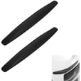 thumbnail image 5 of 2 protectores universales de parachoques delantero y trasero para coche, de fibra de carbono, anticolisión, adhesivos antirayaduras, color negro, 5 of 5