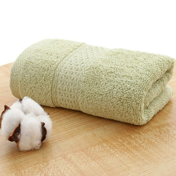 Cotton Washcloths for Bathroom 2 Piece Soft Absorbent Small Hand Face Towels Fluffy Wash Rags for Body, Wash Cloths 32*75CM green