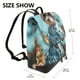 thumbnail image 2 of Disketp Stylish Dog in Denim Outfit Mochila de Cuero para Mujer, Bolso de Espalda Antirrobo con Estilo para Viaje, Trabajo y Uso Diario, 2 of 4