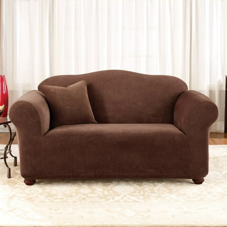 UPC 047293289767 product image for Sure Fit Stretch Pique Knit PC Loveseat Slipcover - Sage | upcitemdb.com
