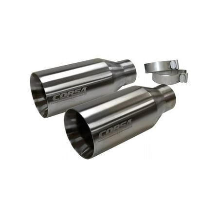 Corsa 2017 Ford F-150 Raptor 3in Inlet / 5in Outlet Satin Polished Tip Kit (For Corsa Exhaust Only)