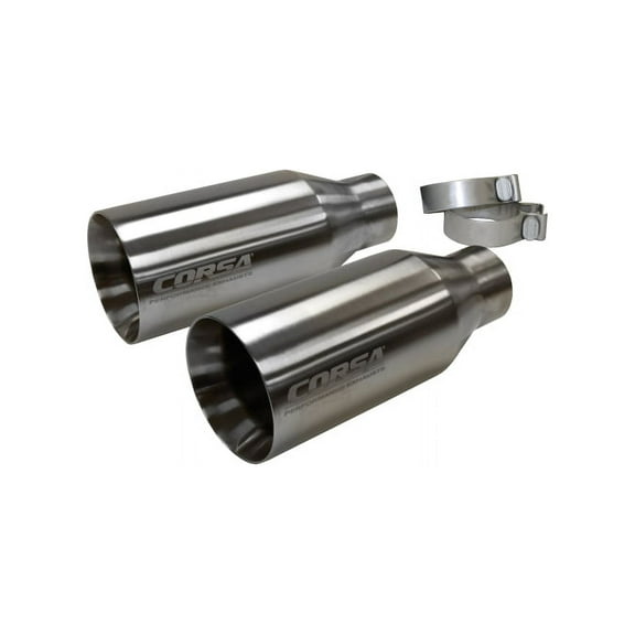Corsa 2017 Ford F-150 Raptor 3in Inlet / 5in Outlet Satin Polished Tip Kit (For Corsa Exhaust Only)