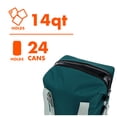thumbnail image 2 of Ozark Trail 24-Can 14 qt Soft-Sided Folding Cooler with Built-in Bottle Opener, Teal, 2 of 14