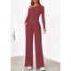 thumbnail image 2 of Conjunto de Dos Piezas PRETTYGARDEN Otoño para Mujer Vino Tinto Talla L, 2 of 8