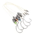 thumbnail image 4 of Fish Hooks, Nylon Line Stainless Steel  Practical  5 Groups  Rustproof Fishing Lures Jig Heavier Design   For Bass Trout Crappie, 4 of 8