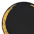 thumbnail image 2 of Smarty 7.5" Black with Gold Moonlight Round Plastic Salad Plate 120ct, 2 of 7