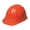 Orange, variant on ERB-Omega II Cap Style Hard Hats With Ratchet Suspensions Hi Viz Orange
