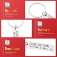 thumbnail image 6 of ifundom i Love You Key Chain Stainless Steel Key Ring Simple and Generous Hanging Decoration 1Pack, 6 of 8